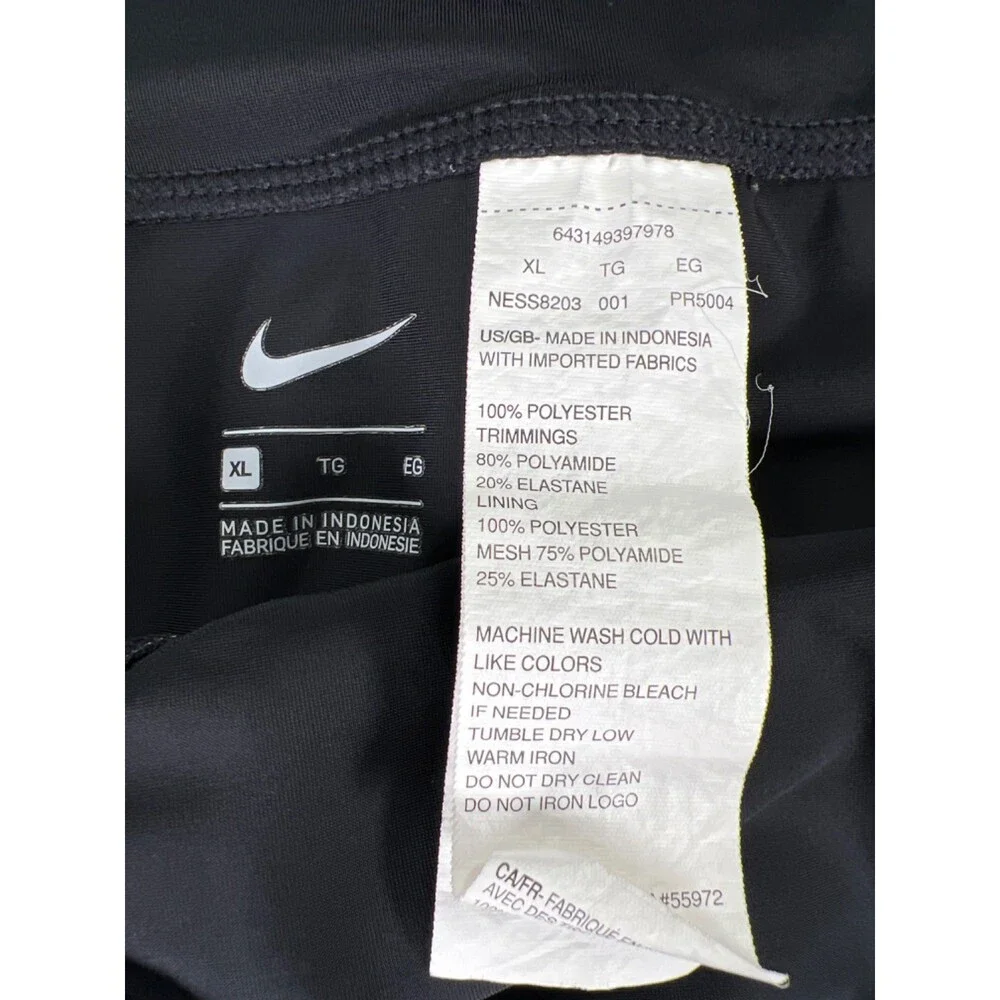 Nike Women's Black Swim Effortless Essential Boardskirt - XL